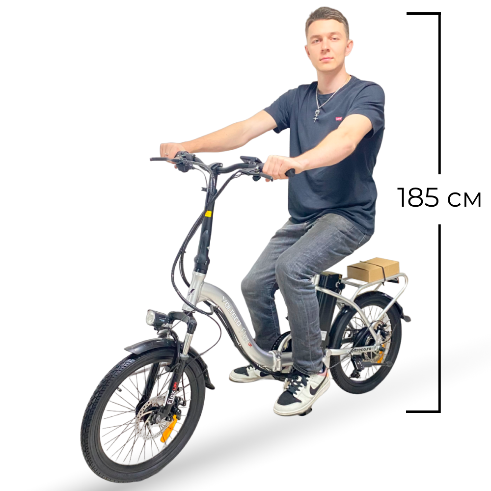 Электровелосипед Volteco FLEX UP серебристый 12