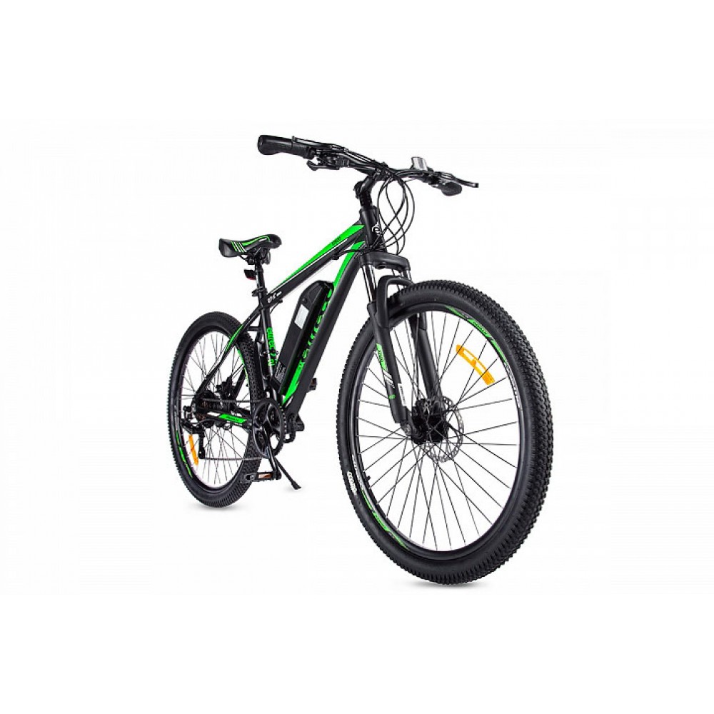 Электровелосипед велогибрид Eltreco XT 600 D (черно-зеленый) 3