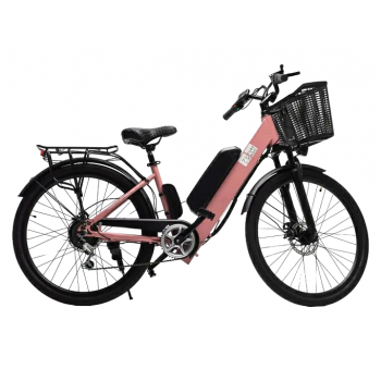 Электровелосипед Furendo E-Butterfly 350 розовый