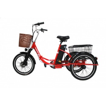 Электровелосипед GreenCamel Трайк-20 (R20 500W 48V10Ah) складной красный